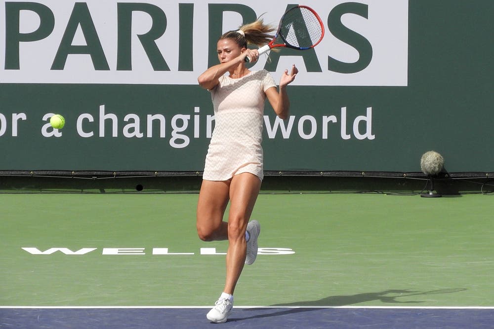 Camila Giorgi beats Katie Boulter to reach the second round in Indian Wells